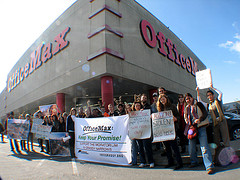 San Francisco protests OfficeMax