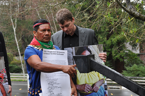 Petition Delivery to Chevron