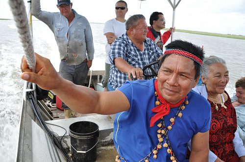 Emergildo Criollo on the way to Grand Bayou  Village