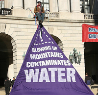 Activists Erect Tripod at U.S. EPA Headquarters