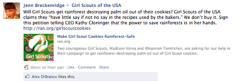Girl Scouts USA Facebook Post