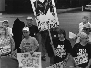 West Virginia communities protest Massey Energy (Manifests Evil)