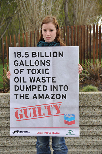 18.5 billion gallons of toxic oil waste dumped in the Amazon - Chevron is guilty
