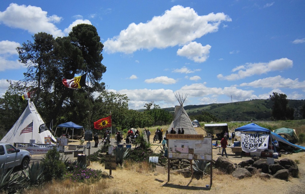 The spiritual encampment at Glen Cove.