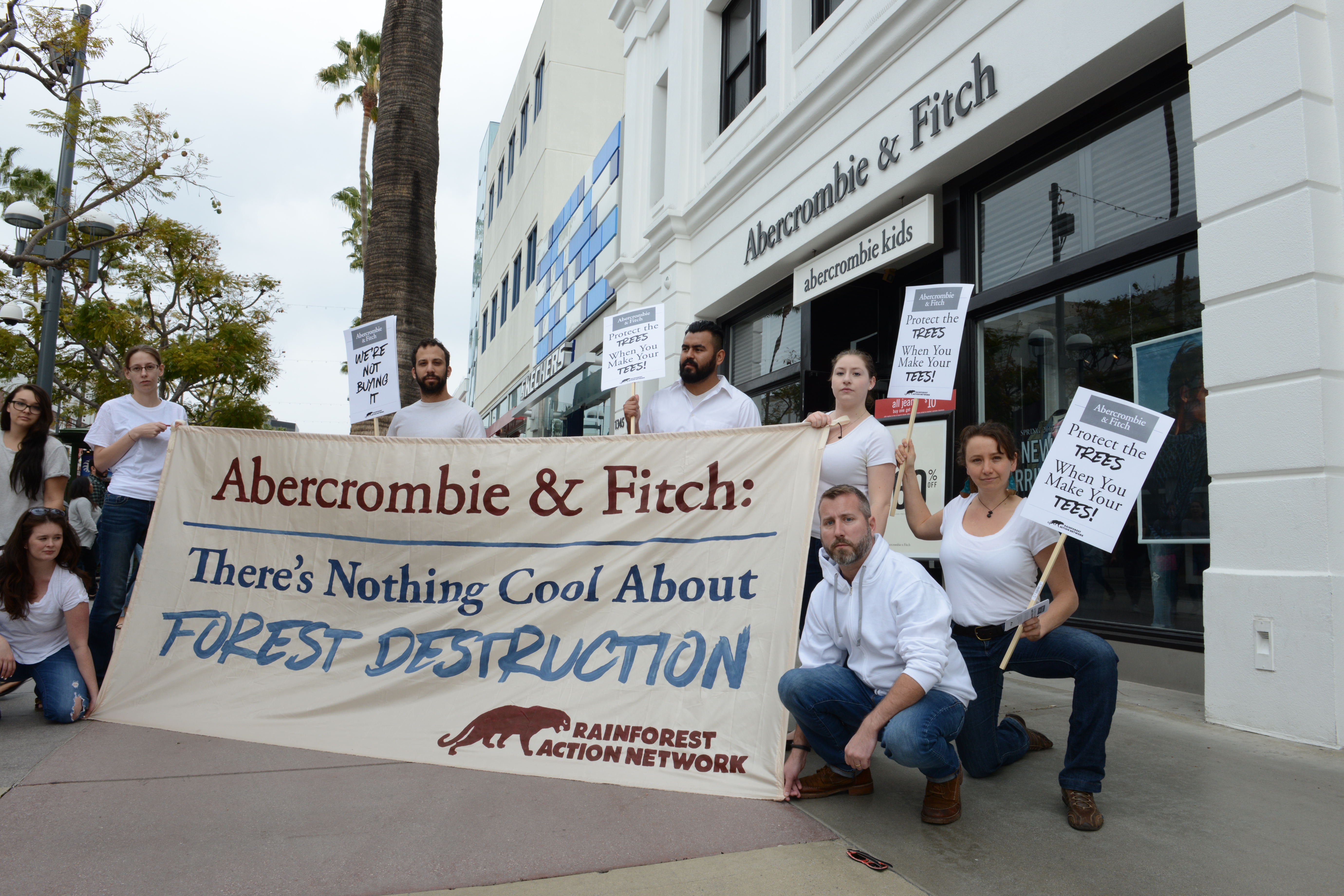 Activists take on Abercrombie & Fitch's hidden scandal - The Understory -  Rainforest Action Network