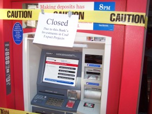 Bank of America ATMs Closed Due to Coal Export Investments
