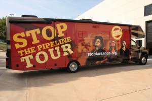 The Stop the Pipeline bus
