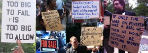Occupy Wall St signs