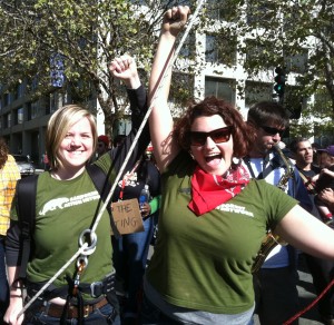 Ran Staffers at Occupy March