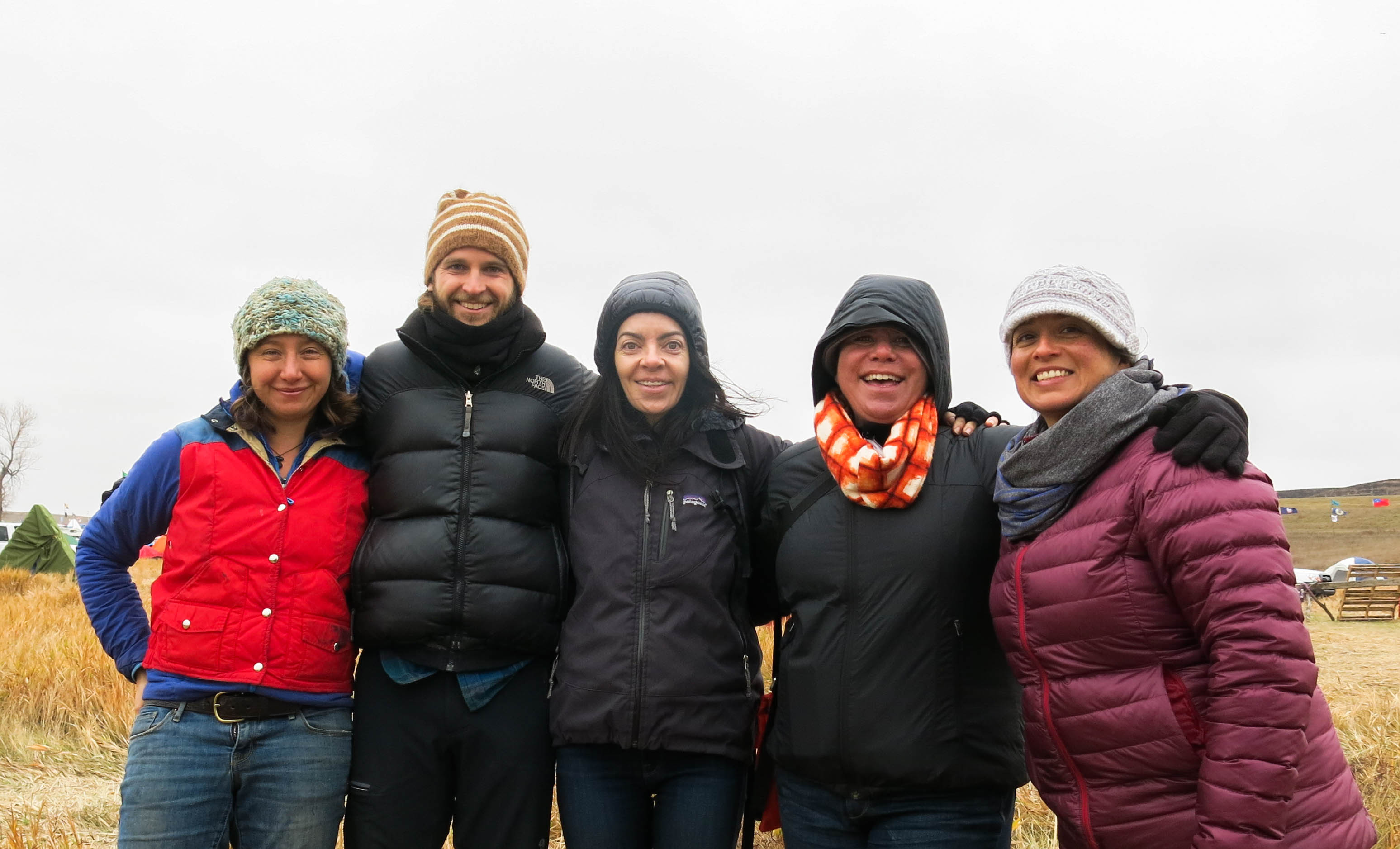 Bria's group visiting Standing Rock