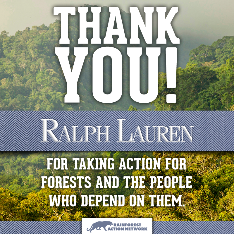 Big news! Ralph Lauren commits to rainforest-free fabric