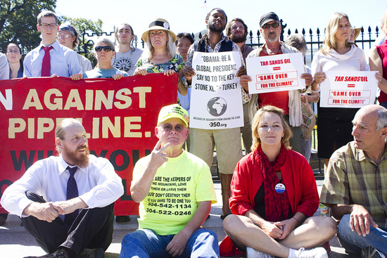 MTR activists and Texas landowners at Tar Sands Action