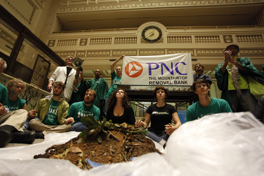 Appalachia Rising: Activists Deliver Coal Waste to PNC Bank