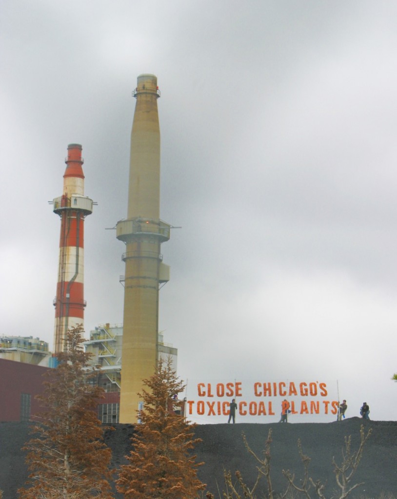 activists occupy Crawford coal plant