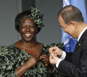 Secretary-General Inducts Wangari Maathai as UN Messenger of Peace