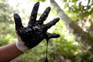 Chevron oil hand