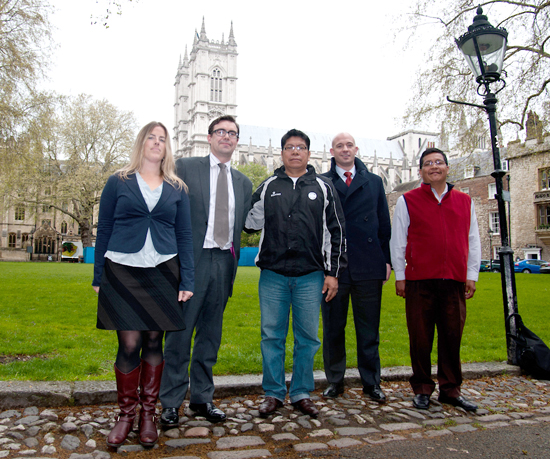 Ecuador delegation at Westminster Abbey