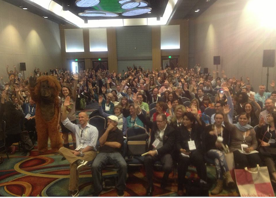Raj Patel asks hundreds in to take a stand for orangutans.