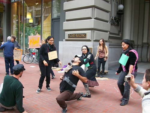 A local street theater collective.