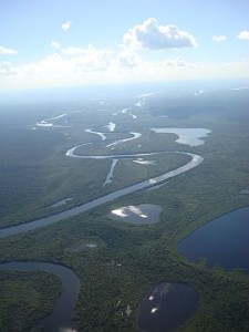 Amazing Xingu from airplane
