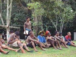 Indigenous leaders from Xingu at Visioning Meeting