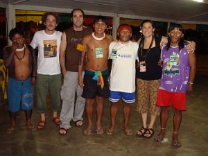 Leila, Scott, Zach and Xavante youth