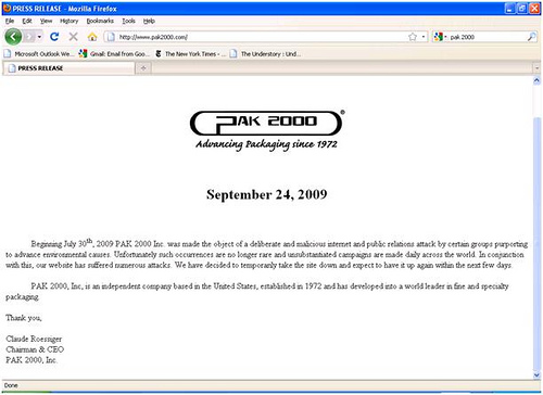 Pak 2000 website