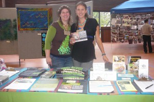 Local Twin Cities Chapter Head Carrie Anne and me at Bioneers Table