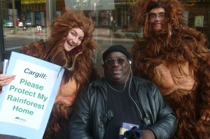 Displaced Orangutans on the Street in Downtown Minneapolis!
